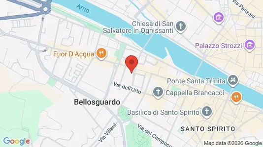 Apartments for rent i Florence - kort over placeringen