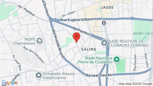Apartments for rent i Clermont-Ferrand - kort over placeringen
