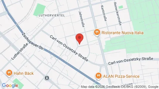 Apartments for rent i Chemnitz - kort over placeringen