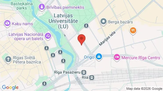 Apartments for rent i Riga Centrs - kort over placeringen