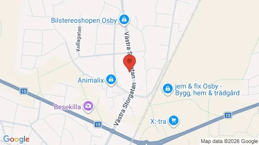 Apartments for rent i Osby - kort over placeringen