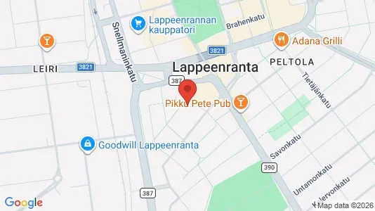 Apartments for rent i Lappeenranta - kort over placeringen