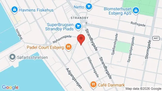 Apartments for rent i Esbjerg Center - kort over placeringen