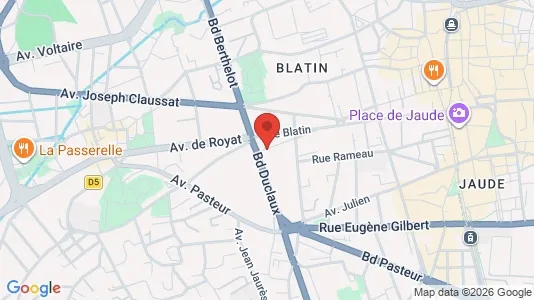 Apartments for rent i Clermont-Ferrand - kort over placeringen