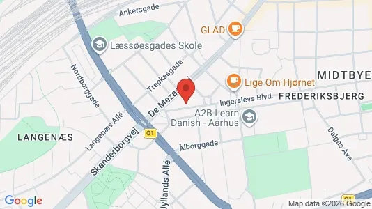 Apartments for rent i Aarhus C - kort over placeringen