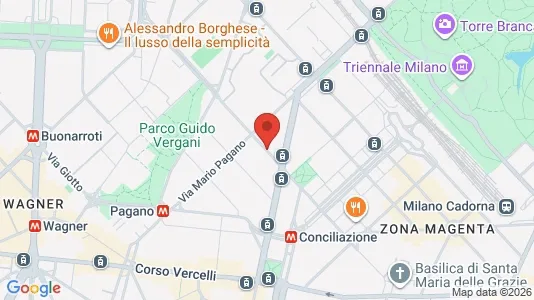 Apartments for rent i Milano Zona 1 - Centro storico - kort over placeringen