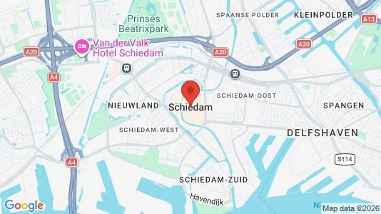 Apartments for rent i Schiedam - kort over placeringen