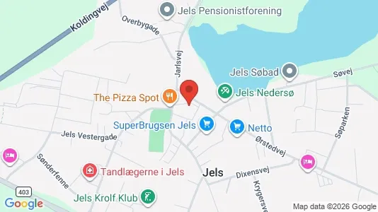 Apartments for rent i Rødding - kort over placeringen