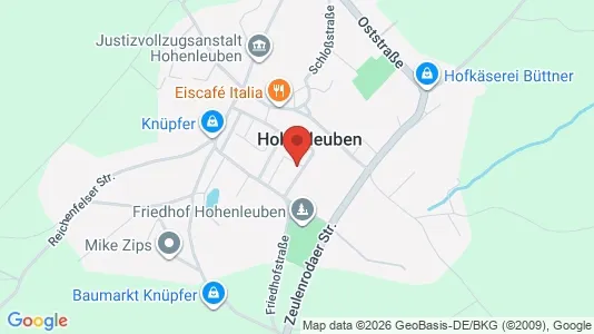 Apartments for rent i Greiz - kort over placeringen