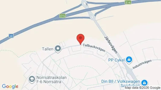 Apartments for rent i Sandviken - kort over placeringen