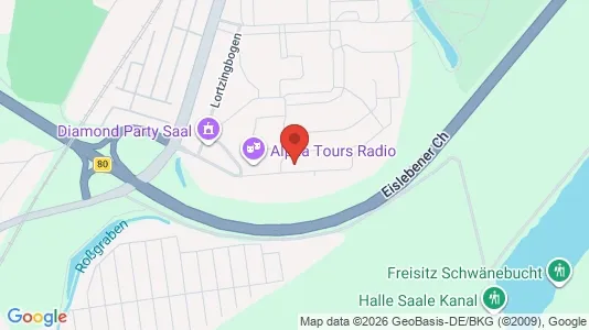 Apartments for rent i Halle (Saale) - kort over placeringen