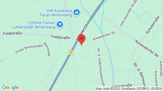 Apartments for rent i Wittenberg - kort over placeringen