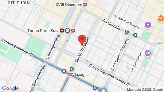 Apartments for rent i Turin - kort over placeringen