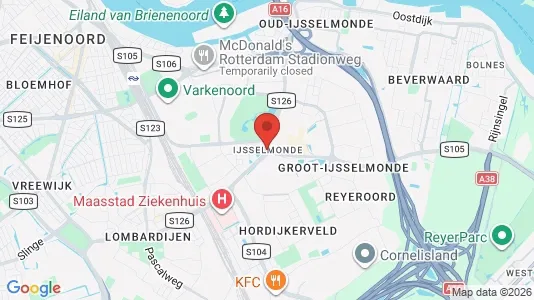 Apartments for rent i Rotterdam IJsselmonde - kort over placeringen