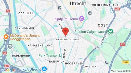 Apartments for rent i Utrecht Zuid-West - kort over placeringen