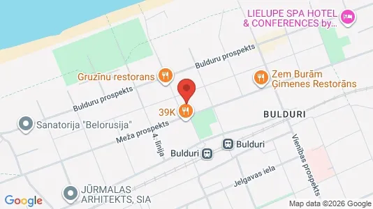 Apartments for rent i Jūrmala - kort over placeringen