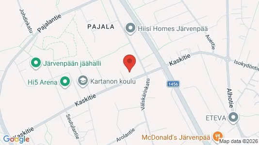 Apartments for rent i Järvenpää - kort over placeringen