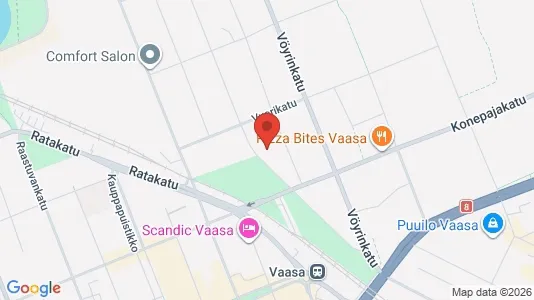 Apartments for rent i Vaasa - kort over placeringen