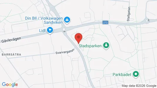Apartments for rent i Sandviken - kort over placeringen