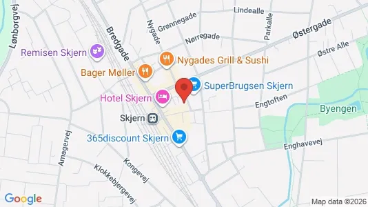 Apartments for rent i Skjern - kort over placeringen