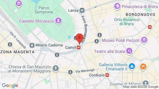 Rooms for rent i Milano Zona 1 - Centro storico - kort over placeringen