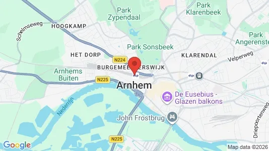 Apartments for rent i Arnhem - kort over placeringen