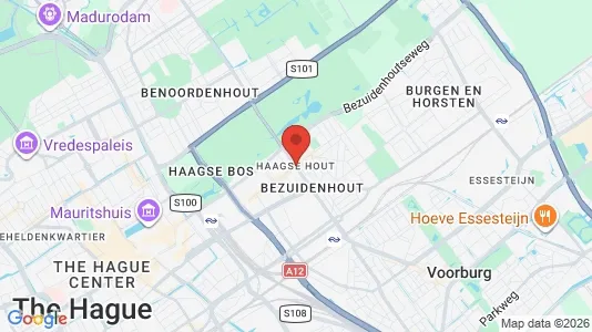 Apartments for rent i The Hague Haagse Hout - kort over placeringen