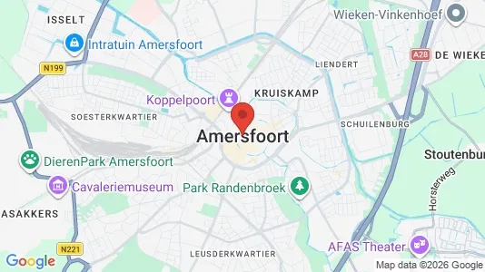 Apartments for rent i Amersfoort - kort over placeringen