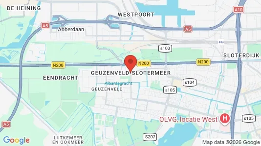 Apartments for rent i Amsterdam Geuzenveld / Slotermeer - kort over placeringen