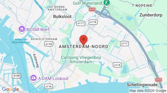 Apartments for rent i Amsterdam Noord - kort over placeringen
