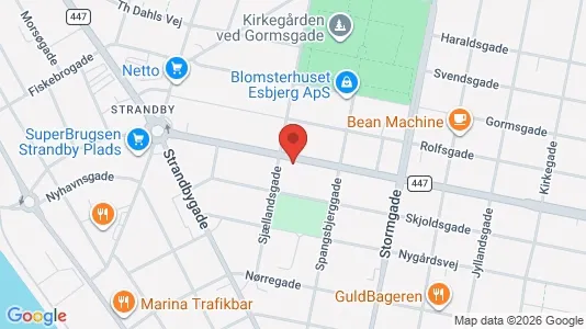 Apartments for rent i Esbjerg Center - kort over placeringen