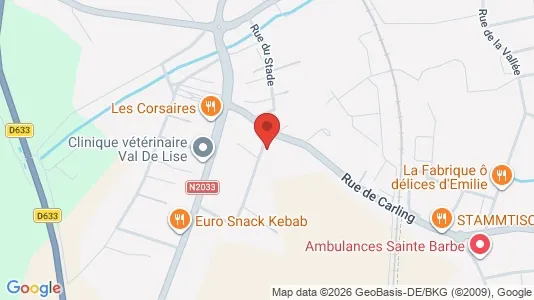 Apartments for rent i Forbach-Boulay-Moselle - kort over placeringen