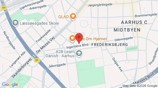 Apartments for rent i Aarhus C - kort over placeringen