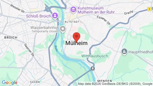 Apartments for rent i Mülheim an der Ruhr - kort over placeringen