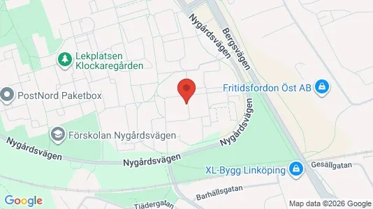 Apartments for rent i Linköping - kort over placeringen