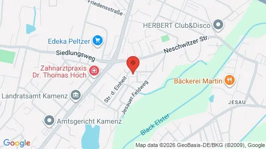 Apartments for rent i Bautzen - kort over placeringen
