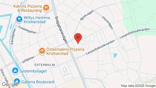 Apartments for rent i Kristianstad - kort over placeringen