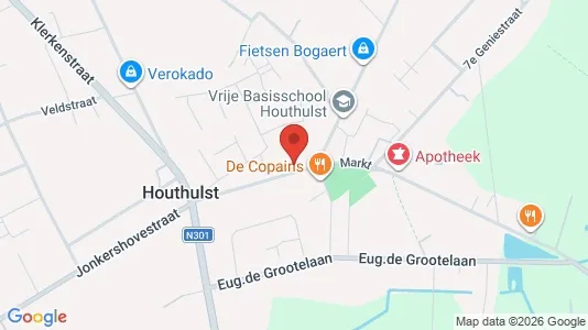 Apartments for rent i Houthulst - kort over placeringen