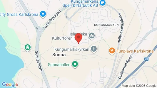 Apartments for rent i Karlskrona - kort over placeringen