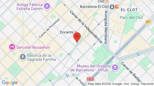 Apartments for rent i Barcelona Eixample - kort over placeringen