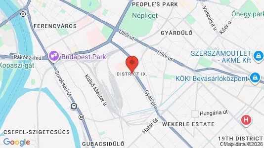 Apartments for rent in Budapest Ferencváros - Photo from Google Street View
