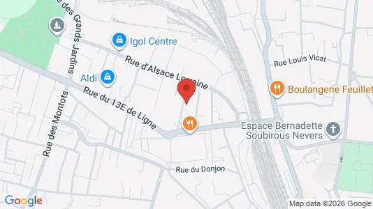Apartments for rent i Dijon - kort over placeringen