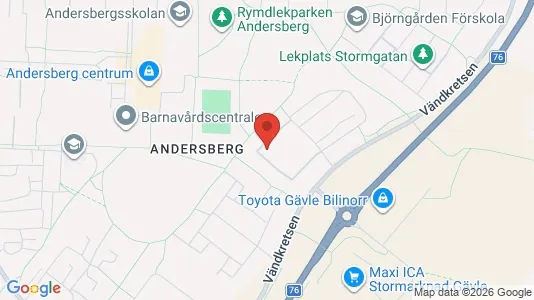 Apartments for rent i Gävle - kort over placeringen