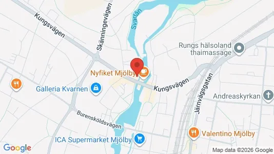 Apartments for rent i Mjölby - kort over placeringen
