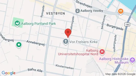 Apartments for rent i Aalborg Center - kort over placeringen