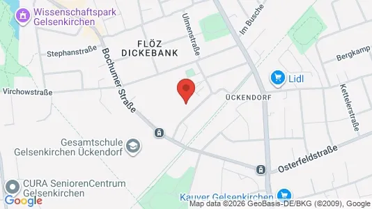 Apartments for rent i Gelsenkirchen - kort over placeringen