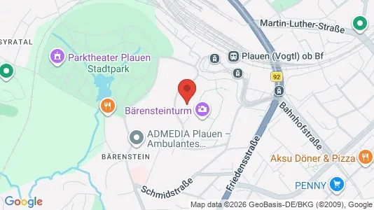 Apartments for rent i Vogtlandkreis - kort over placeringen