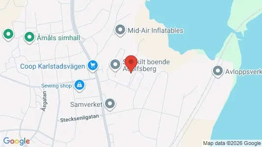 Apartments for rent i Åmål - kort over placeringen