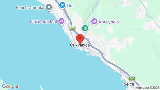 Apartments for rent in Crikvenica - Photo from Google Street View