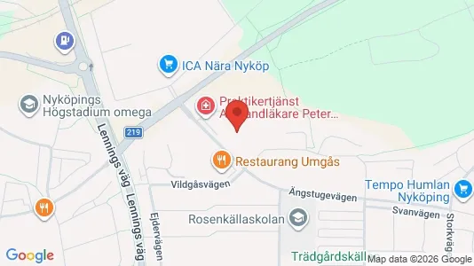 Apartments for rent i Nyköping - kort over placeringen
